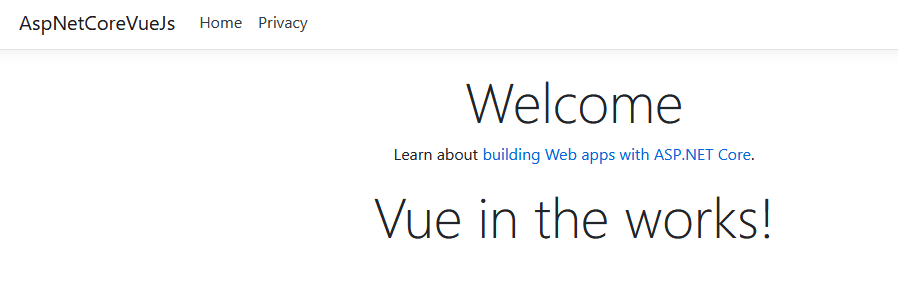 Vue message