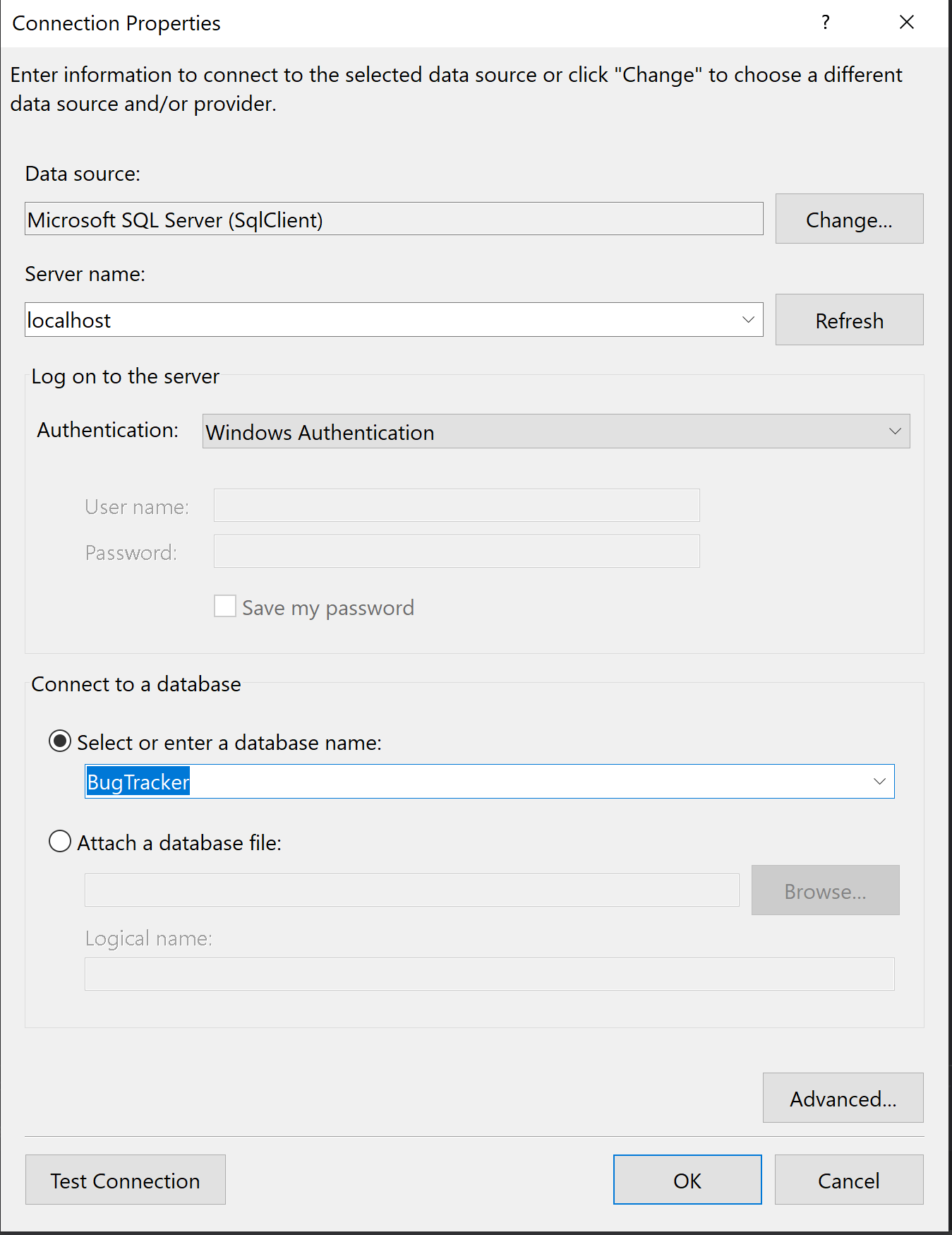 Ef core tools reverse engineering database configuration